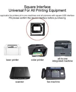 5 Metre Usb Yazıcı Kablosu Printer Kablosu Filtreli Epson HP Uyumlu Cano