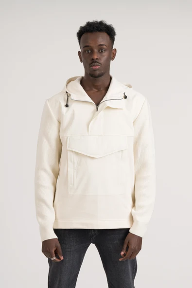 Regular Fit Kapşonlu Kanguru Cepli Sweatshirt - 2