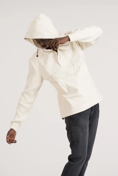 Regular Fit Kapşonlu Kanguru Cepli Sweatshirt - 4