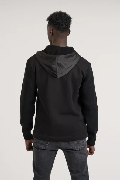 Regular Fit Kapşonlu Kanguru Cepli Sweatshirt - 12