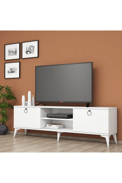 Ferniso Mobilya 160 cm Tv Ünitesi Full Beyaz