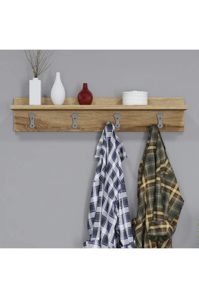 Ferniso Mobilya 80 cm Duvar Askılık Çam - 2