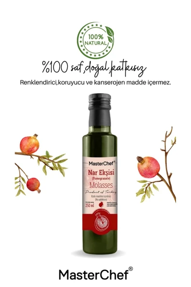Masterchef Nar Ekşisi 350 Gr % 100 Doğal Buhar Sistemi İle Kaynatılmış