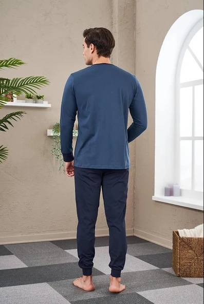 Pjs 23706 Erkek Patlı Baskılı Pijama Takım - 4