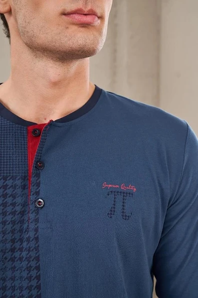 Pjs 23706 Erkek Patlı Baskılı Pijama Takım - 3