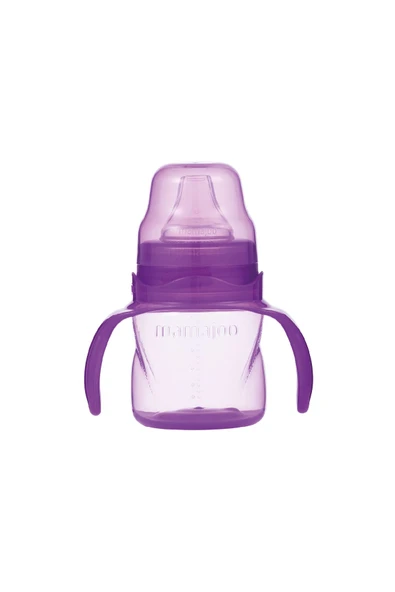 Damlatmaz Eğitici Kulplu Bardak, 160 Ml, Mor, 6 Ay , 1 Adet