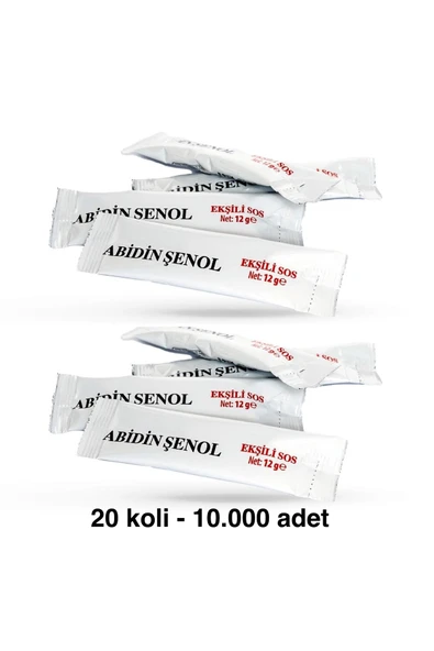 Abidin Şenol 12 gr Ekşili Sos 20 Koli 10.000 Adet