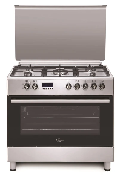 Gl General 90cm Inox Kuzine Set (GLF9050X Desire 90 Kuzine Fırın-GLD 041X Davlumbaz) - Resim 2