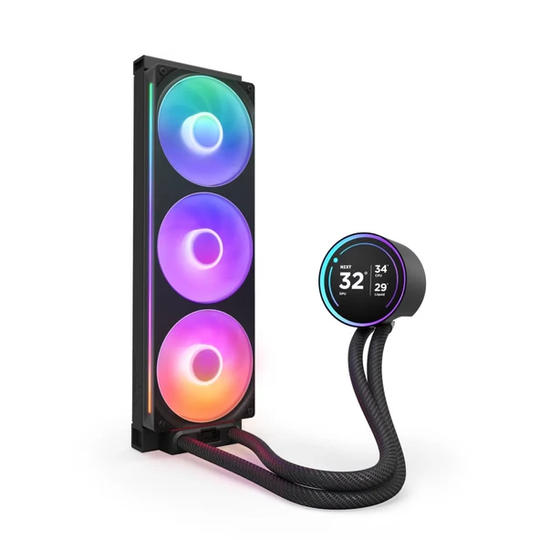 NZXT Kraken Elite RGB IPS LCD RL-KR36E-B2 360 mm Siyah İşlemci Sıvı Soğutucu - 2