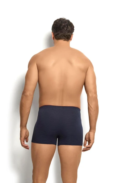 Jiber Erkek Havlu Kemer Pamuklu Çizgili Boxer - 3