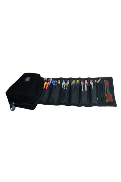 jacbag Jac-06 Organizer Rulo Kalem Çantası Siyah - 1