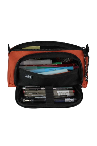 jacbag PRIME XL-LASTİK AYRAÇLI İKİ BÖLMELİ KALEM KUTUSU - Resim 4