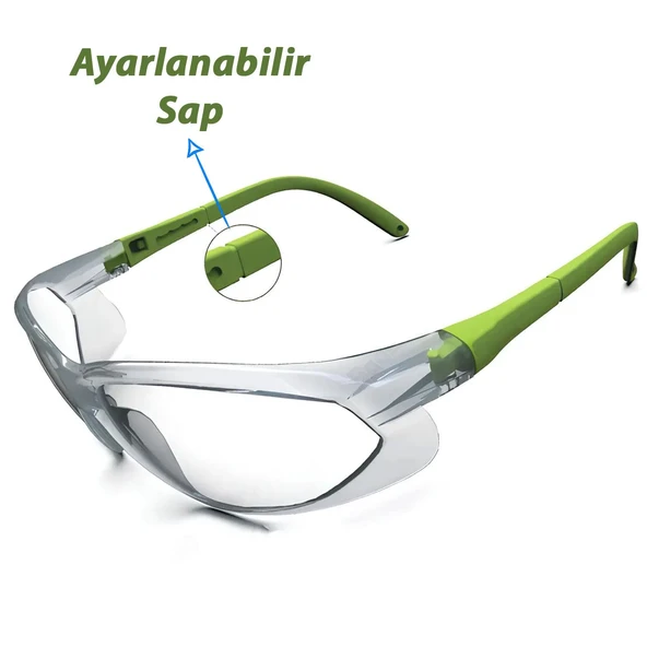 Bisiklet Gözlüğü Motorcu Rüzgar Koruyucu Ayarlanabilir Saplı Uv Koruyuculu Şeffaf Gözlük - 3