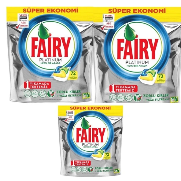 Fairy Platinum 72'li x 3 Adet