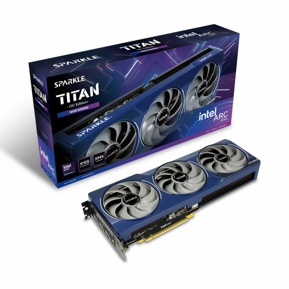 Sparkle Arc B580 Titan OC 12GB GDDR6 192Bit HDMI/DP Ekran Kartı