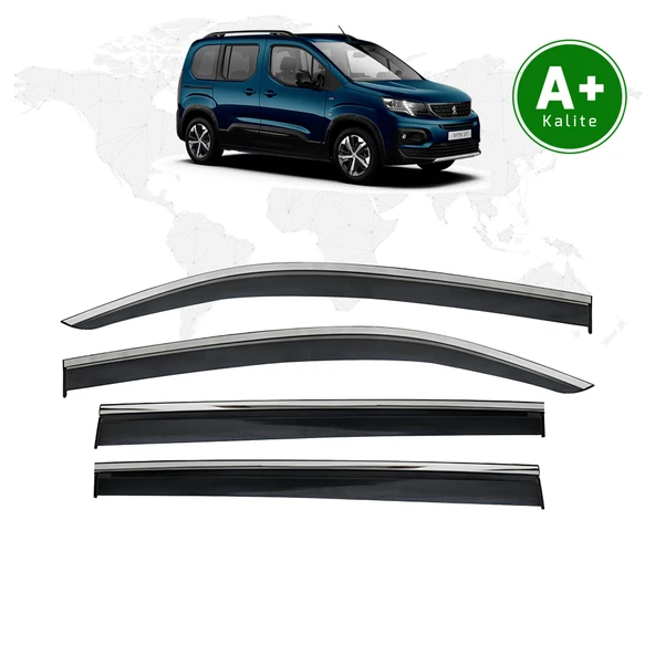 Peugeot Rifter Kromlu Cam Rüzgarlığı 2019 Model Ve Sonrası ürün görseli 1