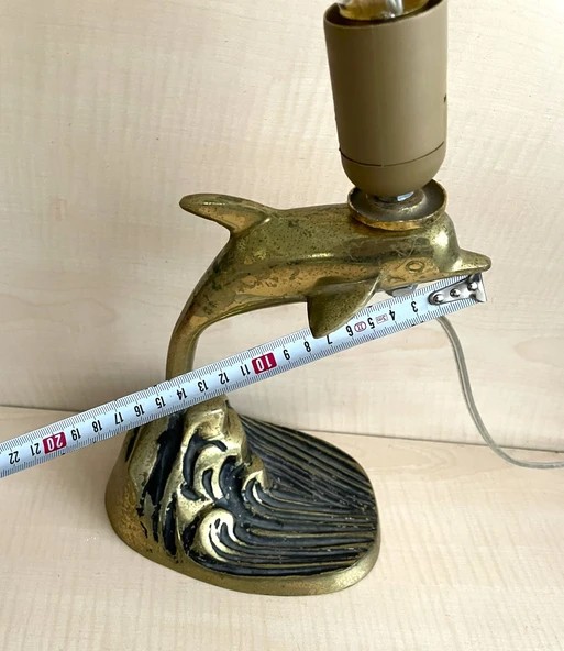 PİRİNÇ LAMBA CAM LAMBA AĞIR MASA LAMBASI GECE LAMBASI - 6