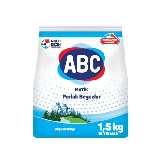 ABC MATİK PARLAK BEYAZLAR 1,5KG