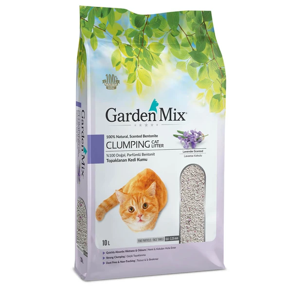 Gardenmix Lavanta Kokulu Bentonit Kedi Kumu 10 Lt ürün görseli
