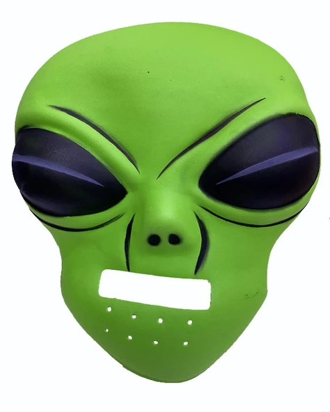 Ghoulish Productions Green Alien Mask 45x30 Cm ( Uzaylı )