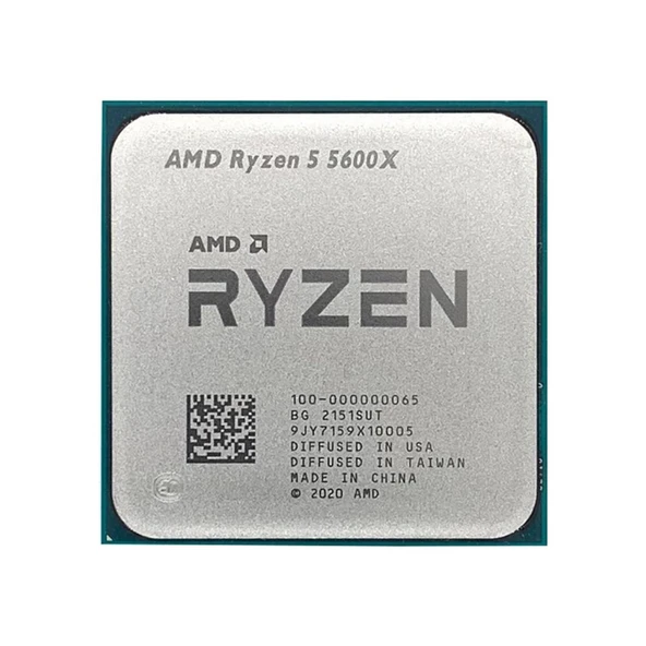 AMD Ryzen 5 5600X TRAY 3.7-4.6 GHz 6 Çekirdek 7nm AM4 İşlemci Kutusuz