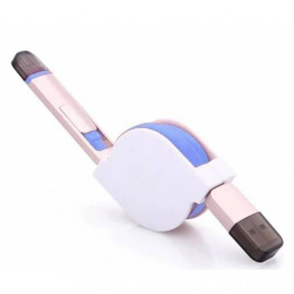 Go Mobile GM-CCM-01 Makaralı Lightning - Micro USB Kablo - 2