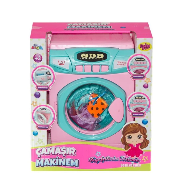 02608 Sesli ve Işıklı Çamaşır Makinesi -Oydaş - 6