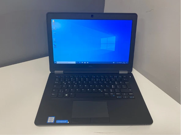 Dell Notebook Latitude E7270 intel i5 6300U 8Gb 256Gb M2 Ssd 12.5"Hd (B Laptop) 2.EL 3Ay Garanti