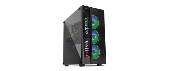 Pc Quadro Battle İ7 4.Nesil 16Gb Ddr3 480Gb Ssd 4Gb R7 240 Masaüstü Oyun Bilgisayarı 2.El 3Ay Garant