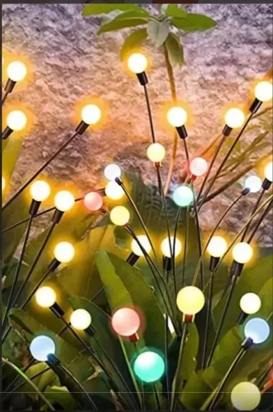 8 Led'li Güneş Enerjili Bahçe Çiti Aydınlatma Lamba (renkli) - 3
