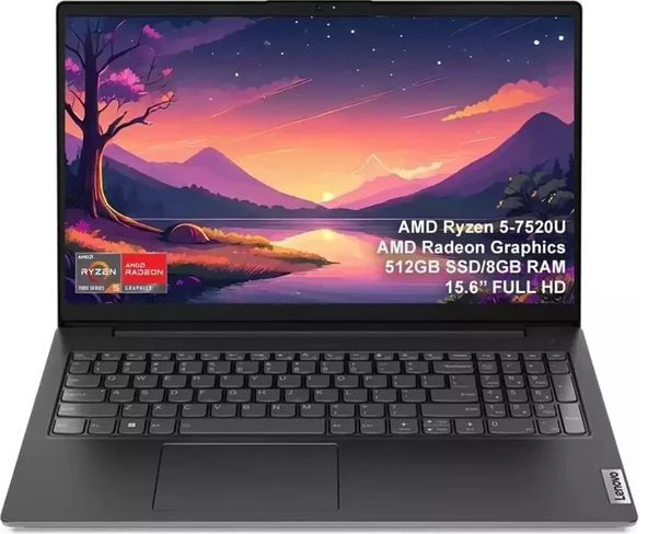 Lenovo V15 G4E1 82YU0124TX Ryzen 5 7520U 8GB 512GB SSD 15.6" FHD FreeDOS Notebook - 1