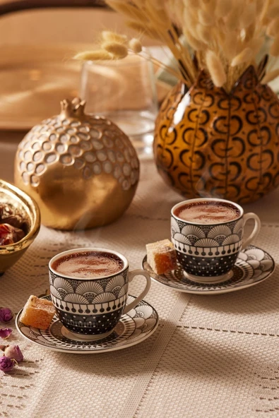 Karaca Aysel 6 Kişilik Kahve Fincan Takımı 85 Ml - 4