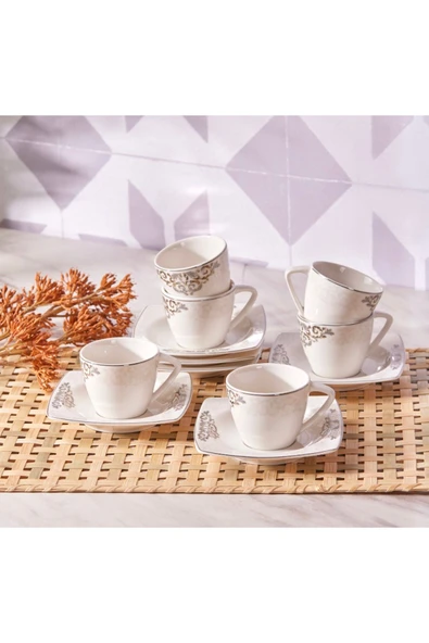 Nazende 6 Kişilik Kahve Fincanı Takımı 80 ml - 2