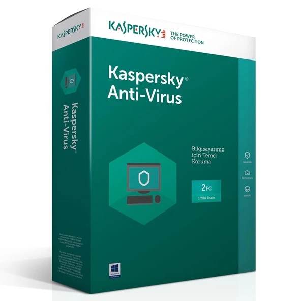 Kaspersky Antıvırus Türkçe 3 Kullanıcı 1 Yıl Box