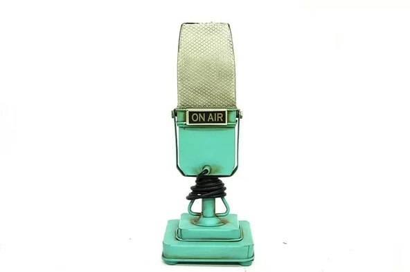 Dekoratif Metal Mikrofon