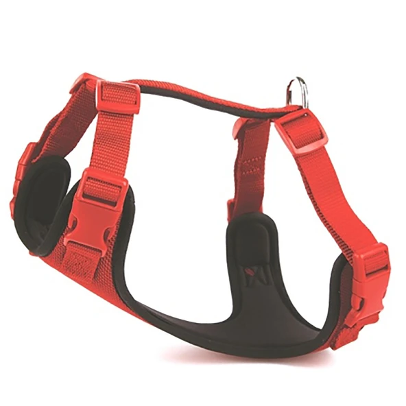 Doggie Havalı Ped Dokuma Köpek Göğüs Tasması 50/70 cm Siyah - Resim 2