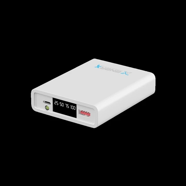 eNeRX Powerbank 10000 mAh 2.1 Amper Led Göstergeli ENR-P1025DC Beyaz