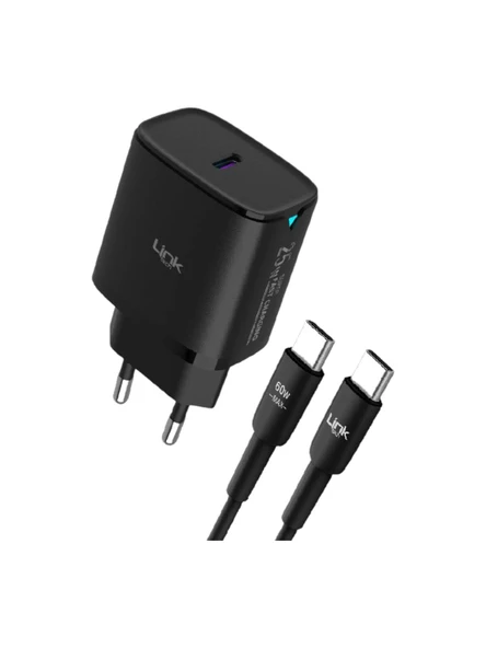 Link Tech C311 Safe Tip-C Kablolu 25W Hızlı Şarj Cihazı - 3
