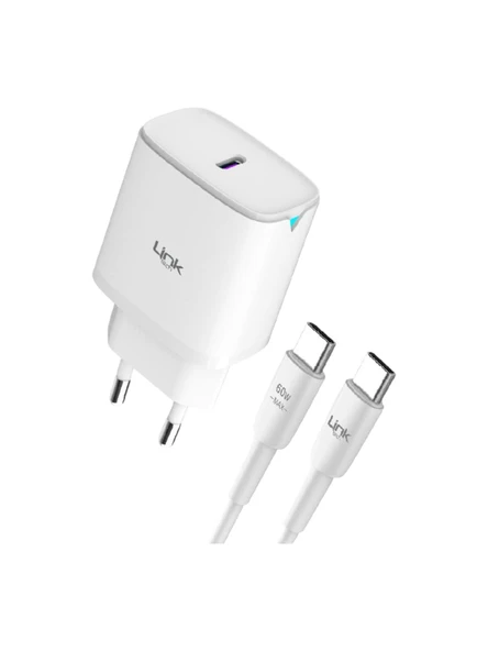 Link Tech C312 Safe Tip-C Kablolu 30W Hızlı Şarj Cihazı - 3