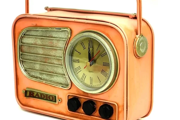 Dekoratif Metal Radyo Saat - 3