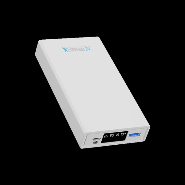 eNeRX Powerbank 20000 mAh 22.5 Watt Led Göstergeli ENR-P2025DT Beyaz - 2