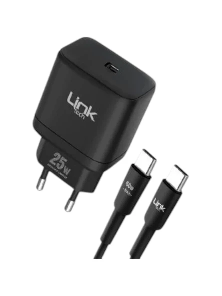 Link Tech C212 25W Pd Type-C To Type-C Kablolu Şarj Aleti Set - 3