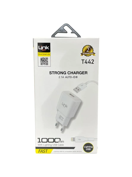 Link Tech T442 10W Lightning Kablolu iPhone Şarj Cihazı - 2