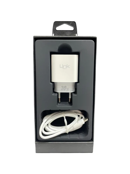 Link Tech C214 30 W Lightning Kablolu Hızlı Şarj Aleti - 2