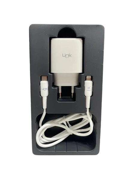 Link Tech C308 Safe Tip-C Lightning Kablolu 20W Hızlı Şarj Cihazı - 2
