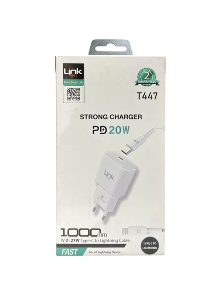 LinkTech T447 20 W Lightning Kablolu Şarj Aleti