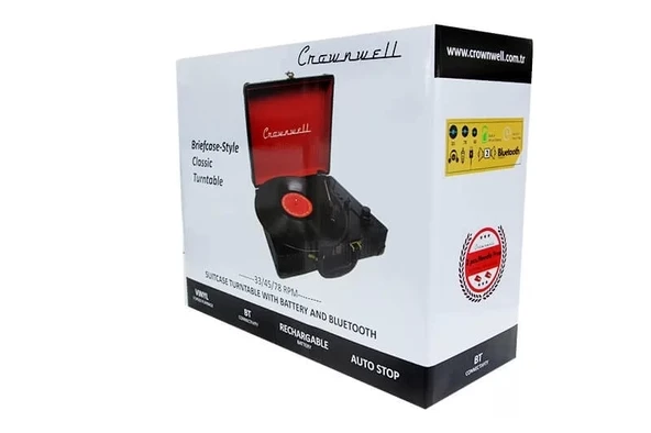 Pikap Çantalı Crownwell Önden Hoparlörlü Kahverengi Bluetooth Ve Şarjlı - 8