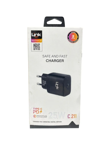 LinkTech C211 25 W Type-C Hızlı Şarj Adaptörü