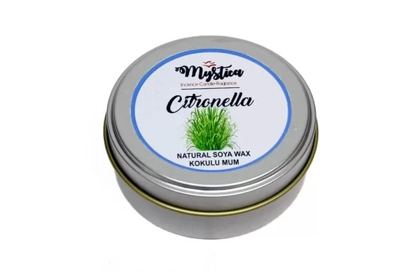Soya Wax Mum Kokulu Tenekede Citronella - 3
