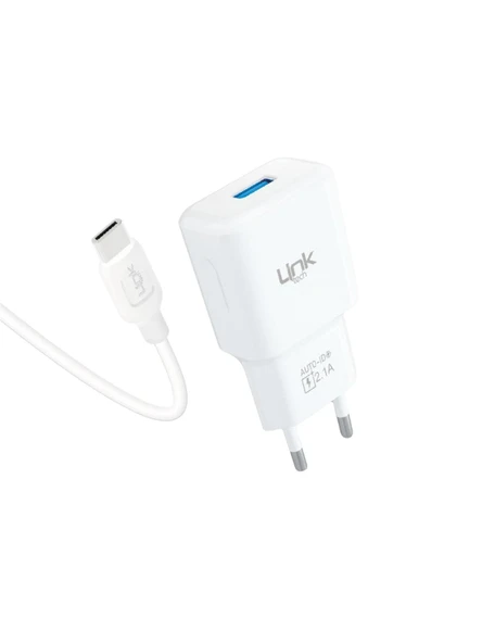 Link Tech T446e Çevre Dostu 2.1A Tip-C Kablolu Şarj Aleti - 2